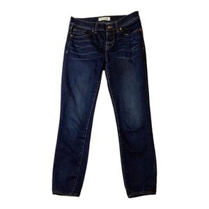 Madewell Skinny Skinny Jeans Womens Size 26 Blue Denim Mid Rise Stretch Hemmed